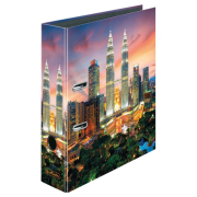 Zakladač pákový Herlitz 8cm Petronas Towers