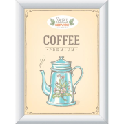 Klaprám A5, ostrý roh, strieborný Klaprám veľkosti A5